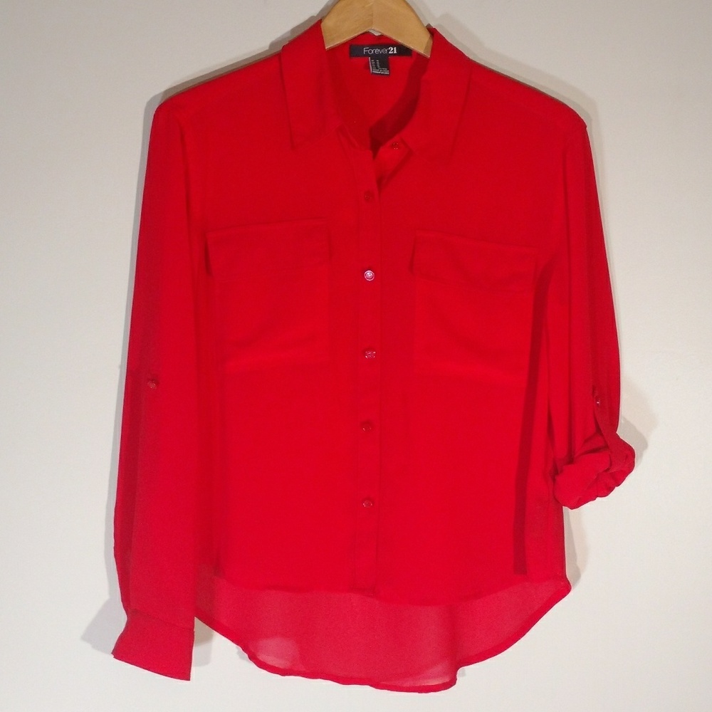 Forever 21 Red Blouse